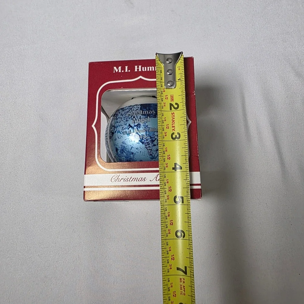 M.I. Hummel Glass Ornament 1992 Ars Edition Vintage In Box Christmas Angel‎